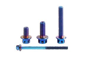 帶孔六角法蘭鈦合金螺絲機(jī)械電動摩托汽車配件